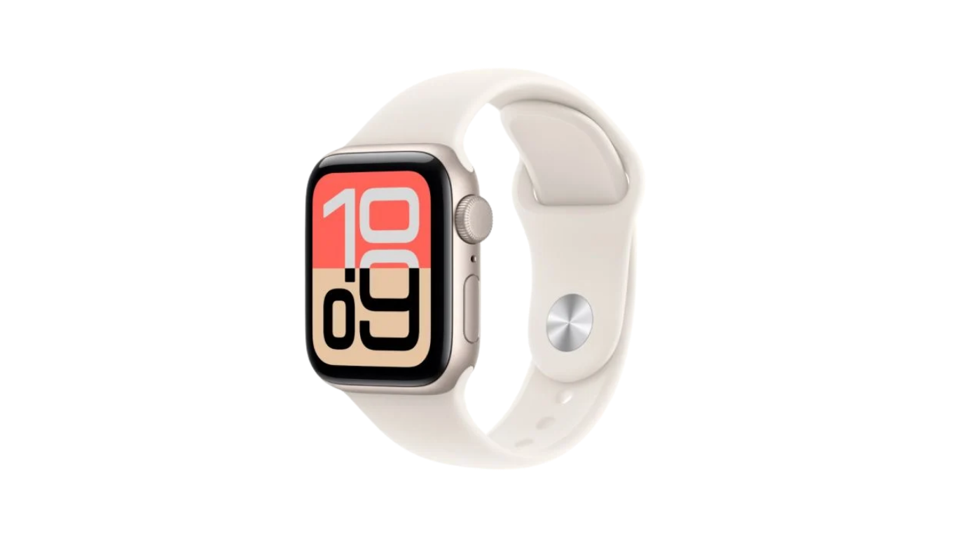 APPLE WATCH SE 3 GPS 40MM STARLIGHT ALUMINIUM CASE WITH STARLIGHT SPORT BAND - S/M