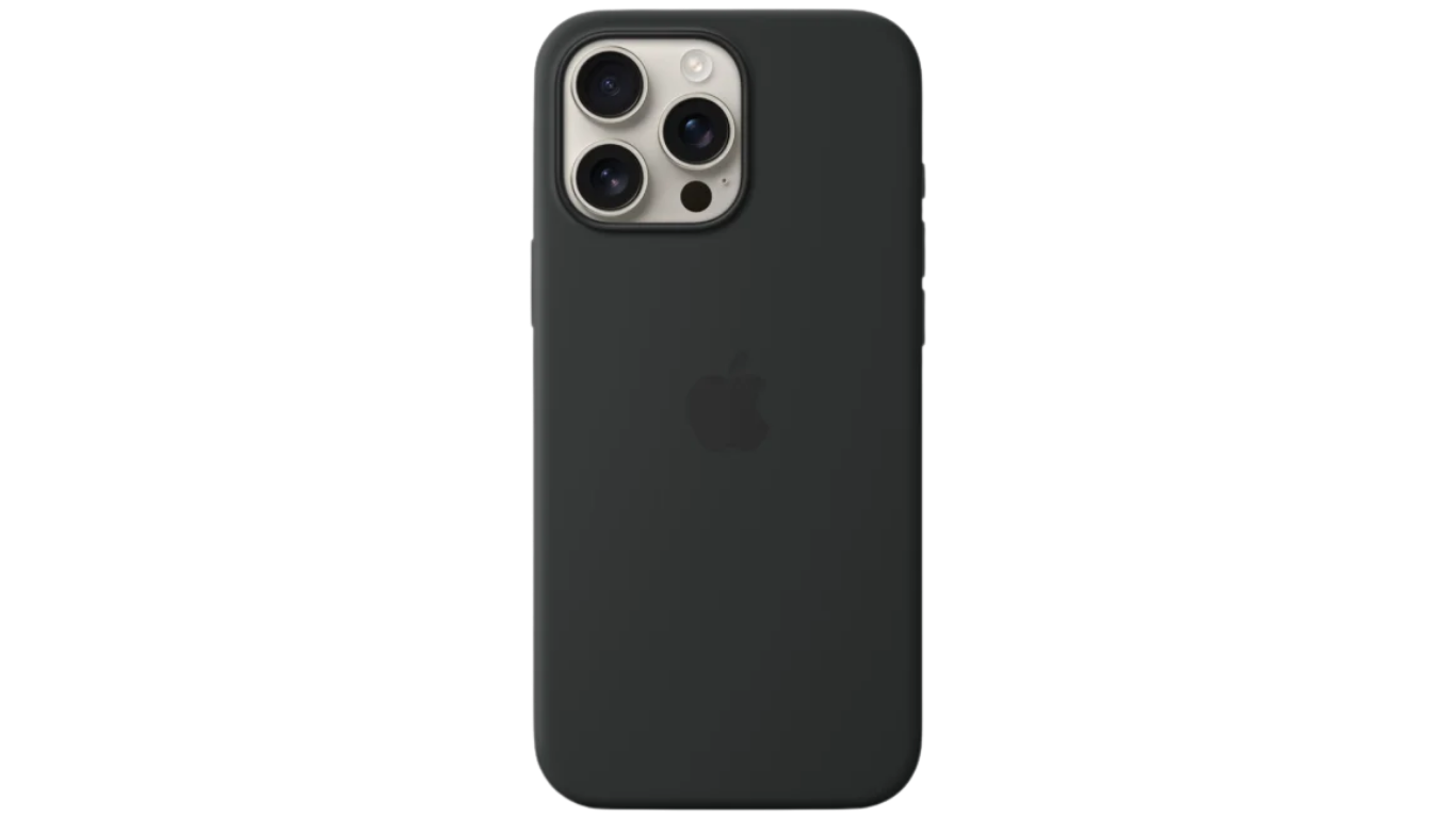 IPHONE 16 PRO MAX SILICONE CASE WITH MAGSAFE - BLACK