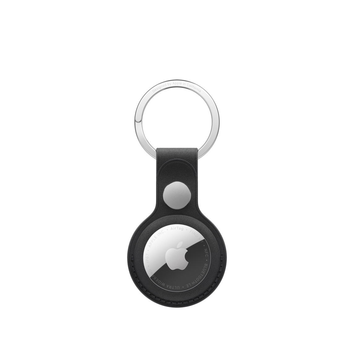 AIRTAG FINEWOVEN KEY RING – BLACK